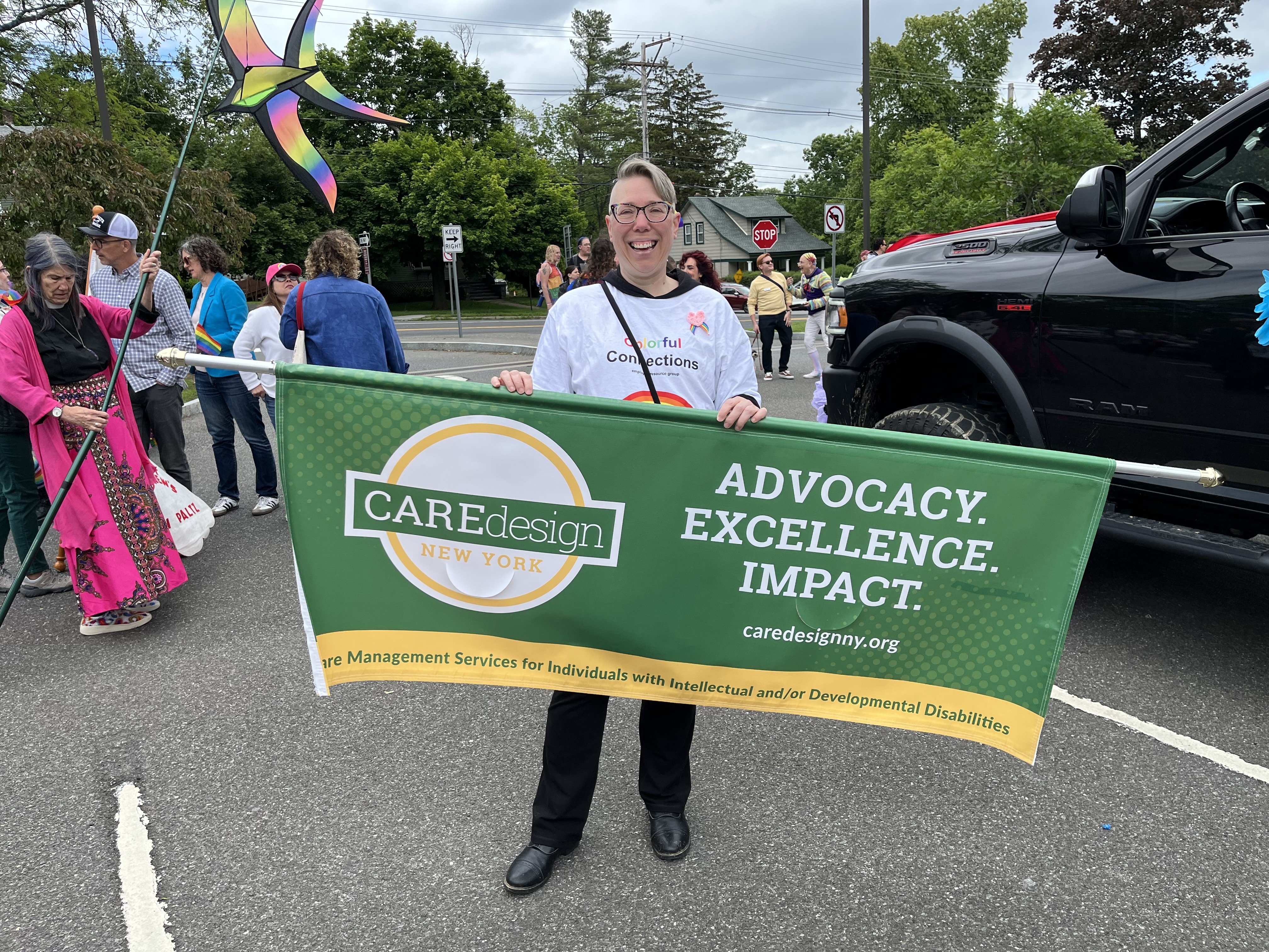 Care Design New York table at New Paltz Pride parade