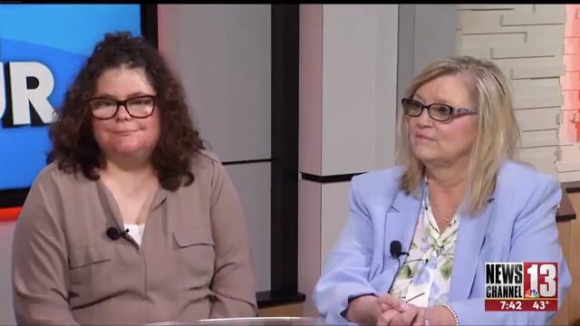 Veronica Crawford and Trisha Chapman speak about mental health on Channel 13 WNYT-TV in Albany, New York