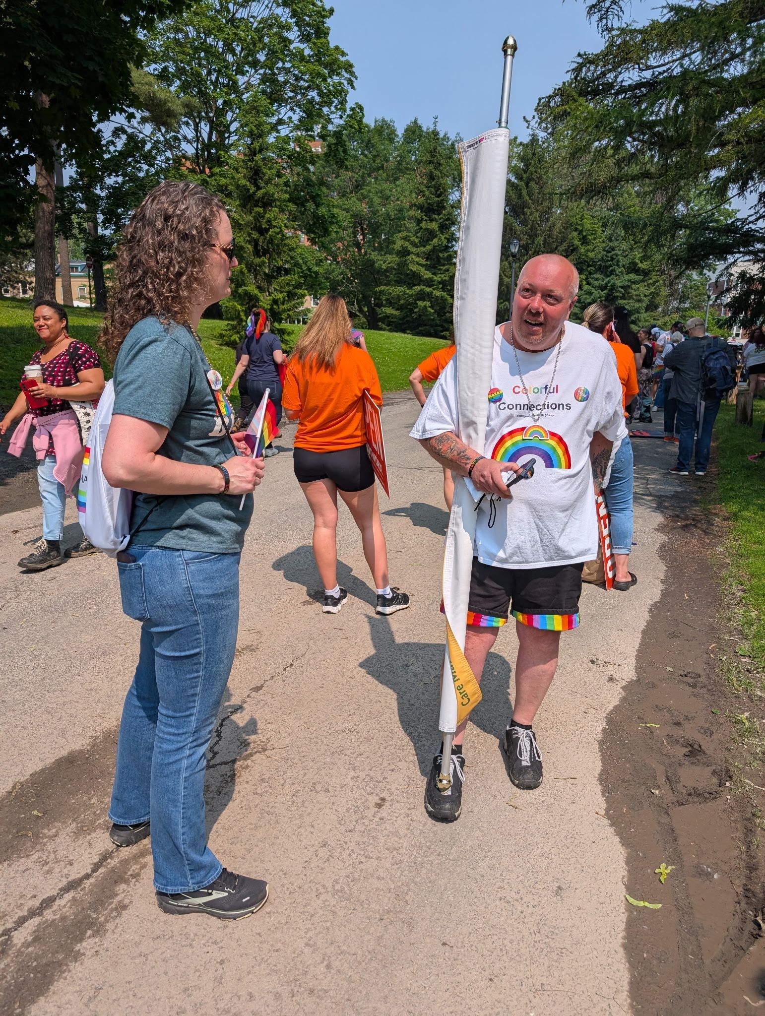 CDNY member and team member at Albany Pride parade