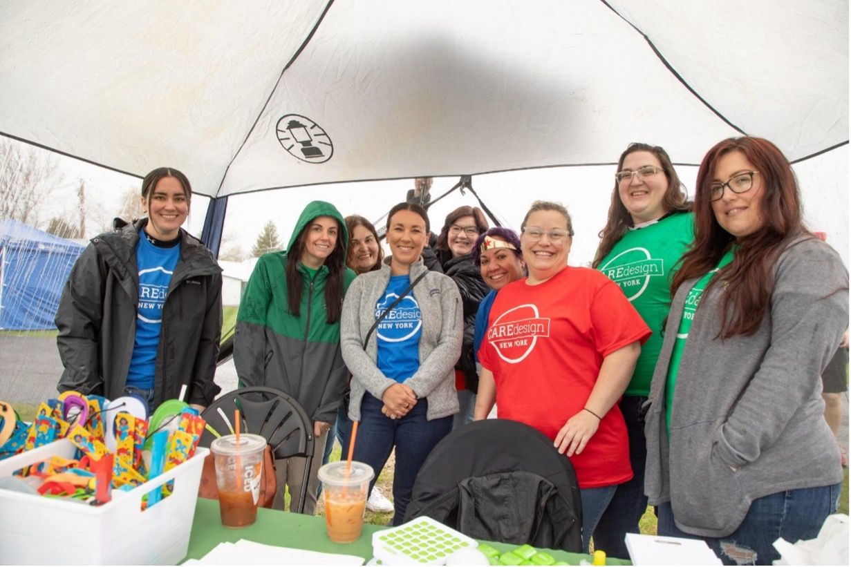team members from Care Design New York at Austin Alliance of Northeastern NY North Country walk